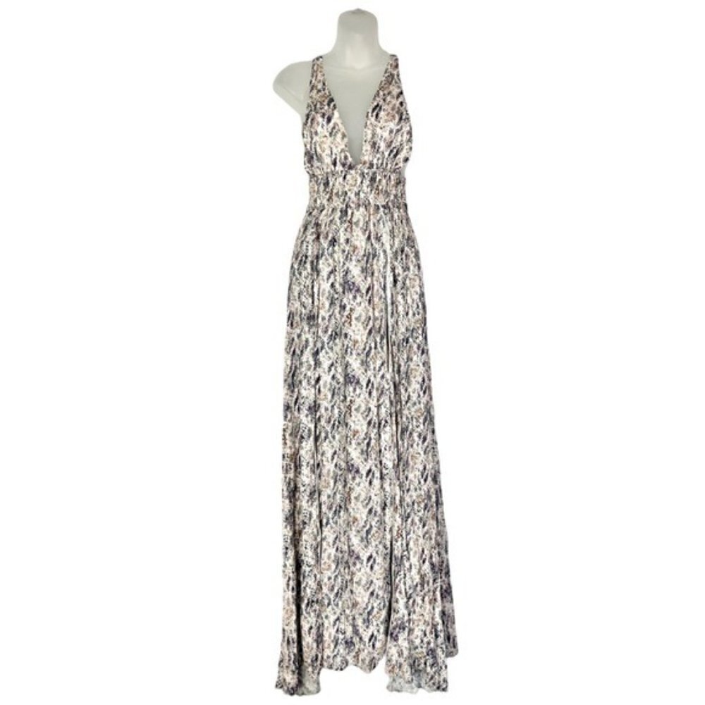 NEW Olivaceous Amy Blush Snake Print Maxi Dress S - Picture 4 of 15